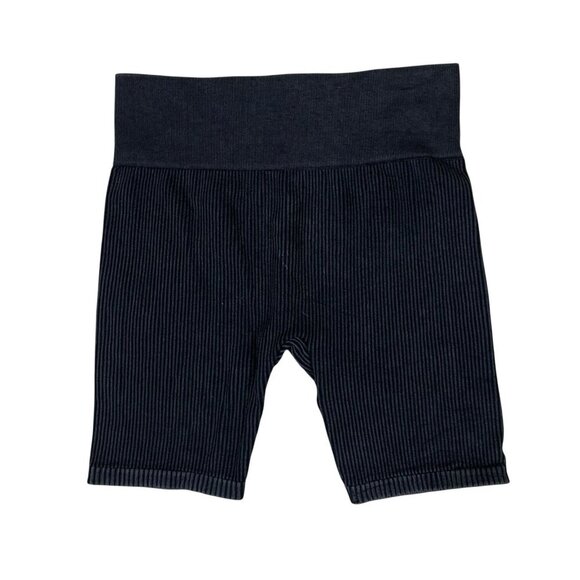 Gypsy And Jade Ribbed Biker Shorts High Waist Stretch Lounge Athleisure S M - Picture 2 of 3